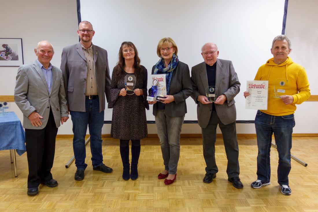 Ehrenobmann Josef Benes, Obmann Ing. Robert Schöller, Gabriele Steiner, Gerda Jaeggi-Christ, Leopold Heinz, Gerhard Lenk