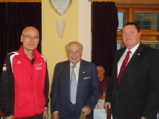 Ehrenzeichen in Silber für Franz Tilke mit Gerald Hörmann u. Helmut Gruber