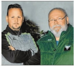 Trainer Michael Mitterböck und Obmann Andreas Murhammer