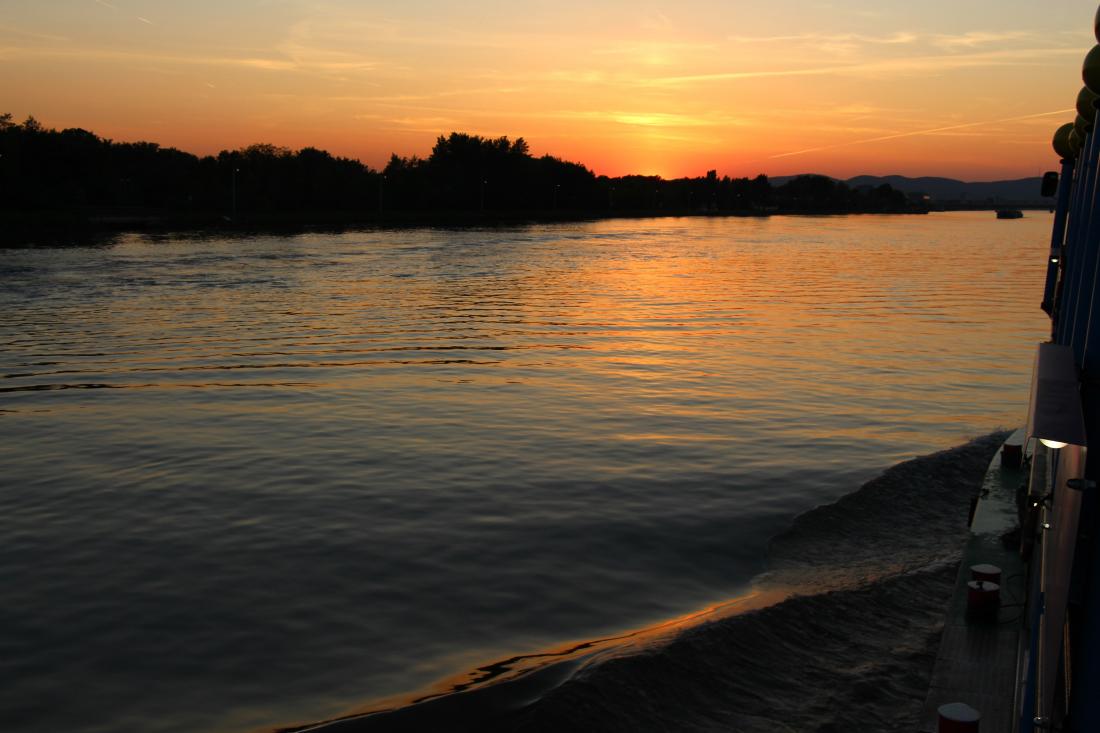 Abendstimmung an der Donau