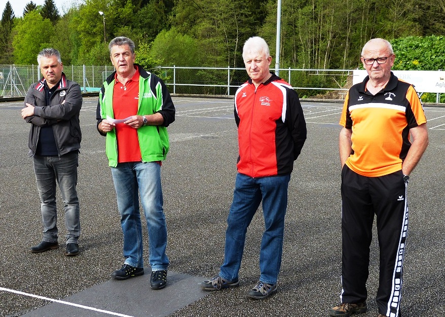Bgmstr. Zingl, Heinz Wilfinger, Johann Eder ÖES, SR Fritz Matthä